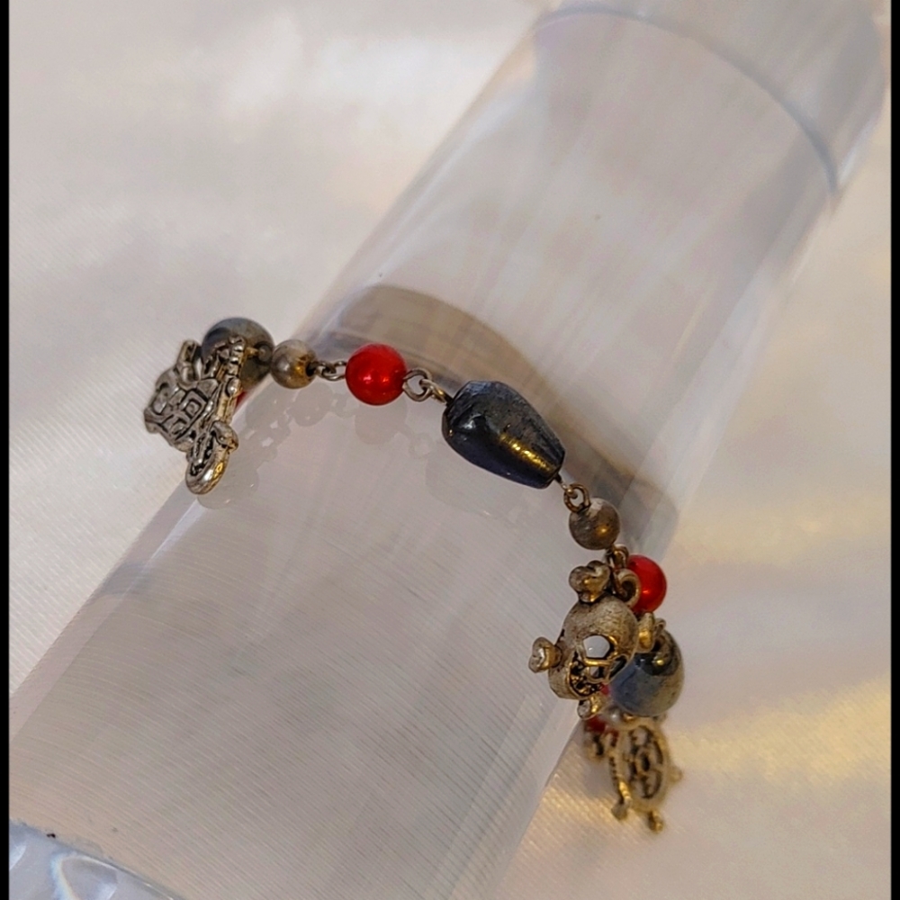 HipStartAr Beach biker babe bauble charm bracelet